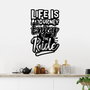 Wallity Life Is A Journey Enjoy The Ride Escultura de Pared Negra